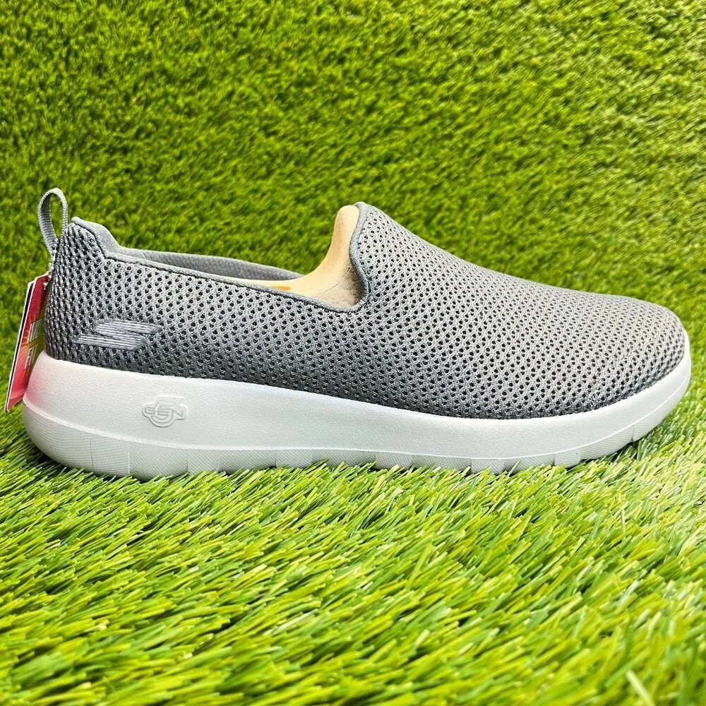 Skechers Go Walk Joy Womens Size 9.5D Gray White Running Walking Slip On Shoes